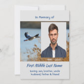 Celebration of Life Service Lake Geese Birds Einladung (Vorderseite)