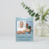 Celebration of Life Service Mallard Ducks Bird Visitenkarte (Stehend Vorderseite)