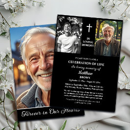 Celebration Of Life Then And Now 3 Photos Funeral Einladung