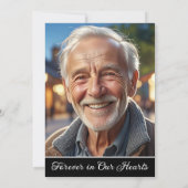 Celebration Of Life Then And Now 3 Photos Funeral Einladung (Rückseite)