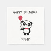 Celebration Panda Bear Paper Napkins Serviette (Vorderseite)