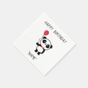 Celebration Panda Bear Paper Napkins Serviette