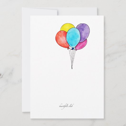 Celebration Pup Einladung (Rückseite)