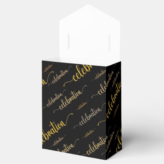 Celebration Skriptgold Geschenkschachtel (Geöffnet)