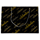 Celebration-Skriptmuster Große Geschenktüte (Vorderseite)