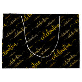 Celebration-Skriptmuster Große Geschenktüte (Rückseite)