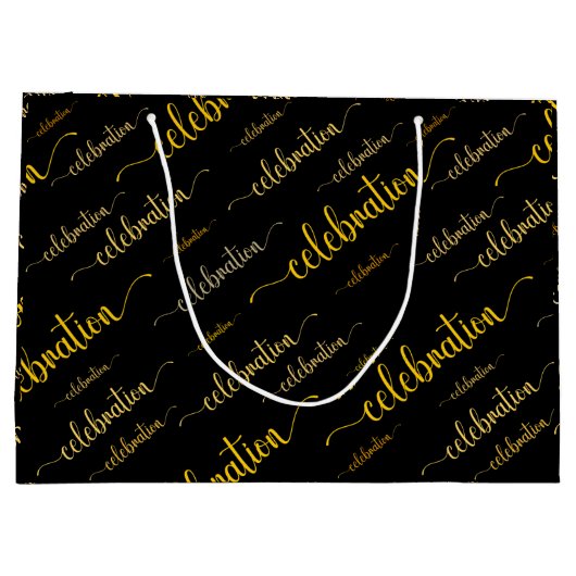 Celebration-Skriptmuster Große Geschenktüte (Rückseite)