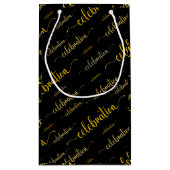 Celebration-Skriptmuster Kleine Geschenktüte (Rückseite)