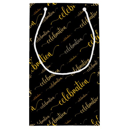 Celebration-Skriptmuster Kleine Geschenktüte (Rückseite)