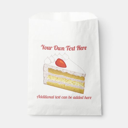 Celebration Sponge Cake - Tres Leches Custom Text Geschenktütchen (Vorderseite)