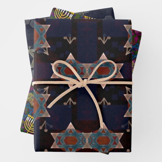 Celebration Star von David Wrapping Paper Geschenkpapier Set (Beispiel)