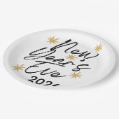 Celebration Stars New Year's Eve Party Pappteller (Schrägansicht)