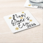 Celebration Stars New Year's Eve Party Rechteckiger Pappuntersetzer (angewinkelt)