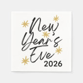 Celebration Stars New Year's Eve Party Serviette (Vorderseite)