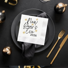 Celebration Stars New Year's Eve Party Serviette