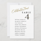 Celebration Wedding Seating Plan Karten Gästebamen (Rückseite)