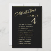 Celebration Wedding Seating Plan Karten Gästebamen (Rückseite)