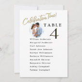 Celebration Wedding Seating Plan Karten Gästebamen (Vorderseite)