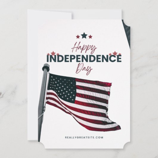 #CelebrationHappyIndependenceDayFlatHolidayCard Feiertagskarte (Vorderseite)