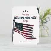 #CelebrationHappyIndependenceDayFlatHolidayCard Feiertagskarte (Stehend Vorderseite)
