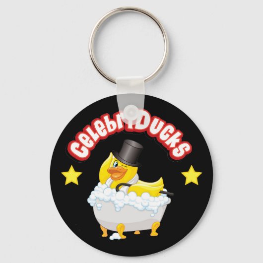 CelebriDucks Rubber Duck Key Chain Schlüsselanhänger (Vorderseite)