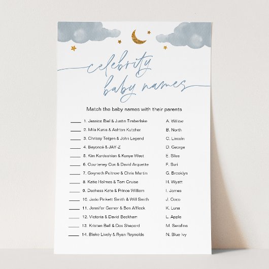 Celebrity Baby Name Twinkle Star Baby Showspiel