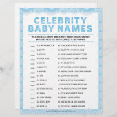 Celebrity Baby Names [Luxury Lace [blau] Briefbogen (Vorne/Hinten)