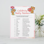 Celebrity Baby Names [Teddy Bears] Briefbogen (Stehend Vorderseite)