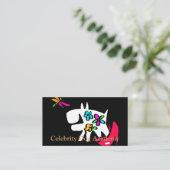 Celebrity Dog Academy Business Card Visitenkarte (Stehend Vorderseite)