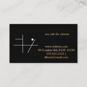 Celebrity Dog Academy Business Card Visitenkarte (Rückseite)