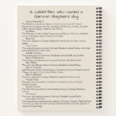 Celebrity German Shepherd  Notizblock (Rückseite)