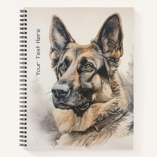 Celebrity German Shepherd  Notizblock (Vorderseite)