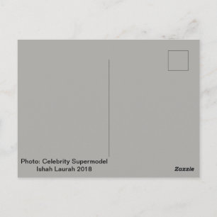 Celebrity Supermodel Ishah Laurah 2018 Postkarte