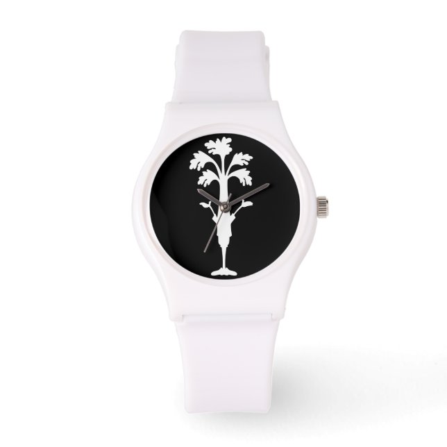 'Celery Charles' Logo Sporty Watch Silicone Strap Armbanduhr (Vorderseite)