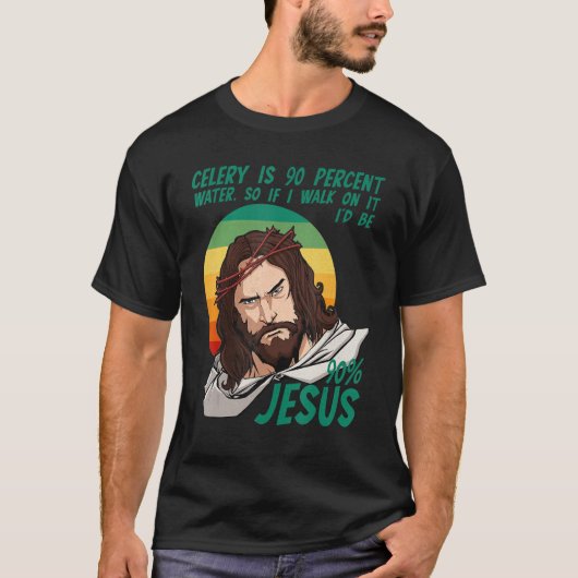 Celery Easter Passover Funny Sarcastic Jesus Faith T-Shirt (Vorderseite)