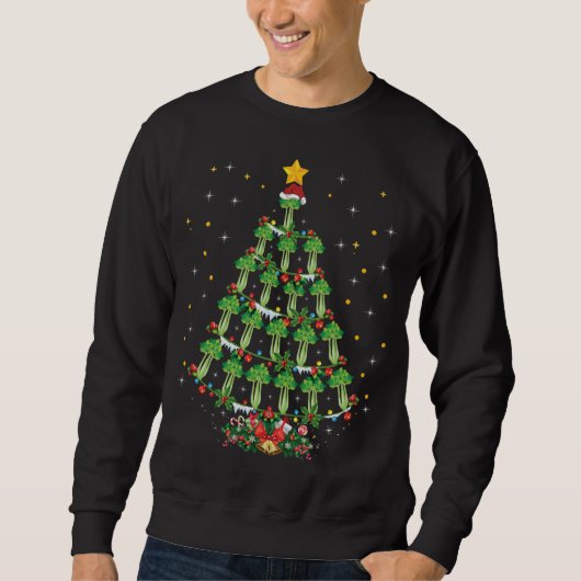 Celery Gemüse Lover Xmas Weihnachtsmannmütze Celer Sweatshirt (Vorderseite)