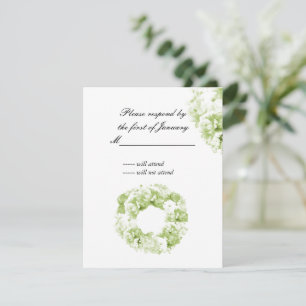Celery Green Monochromatic Wraath Repcard RSVP Karte