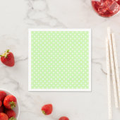 Celery Green und White Polka Dot Pattern Serviette (Beispiel)