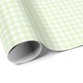 Celery Green | White Gingham Wrapping Paper Geschenkpapier (Rolleneckpunkt)