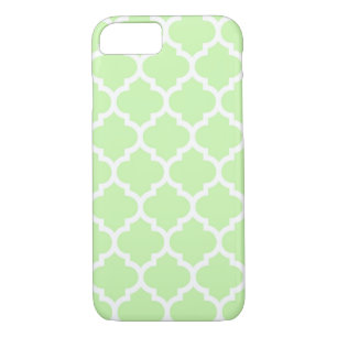 Celery Green White marokkanische Quatrefolienmuste Case-Mate iPhone Hülle