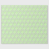 Celery Green White XL Marokkanisches Quatrefolie # Geschenkpapier (Flach)