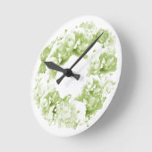 Celery Green Wreath Blume Clock Runde Wanduhr (Winkel)