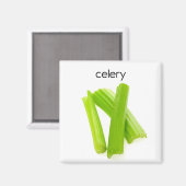 Celery Kühlschrank Magnet (Vorderseite/Rückseite)