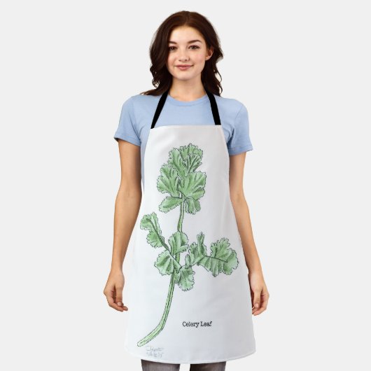Celery Leaf Schürze (Getragen)