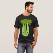 Celery Makes Me Smile Vegetables Leek Healthy T-Shirt (Vorne ganz)