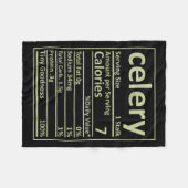Celery Nutrition Erntedank Kostüme Lebensmittel Fa Fleecedecke (Vorderseite (Horizontal))