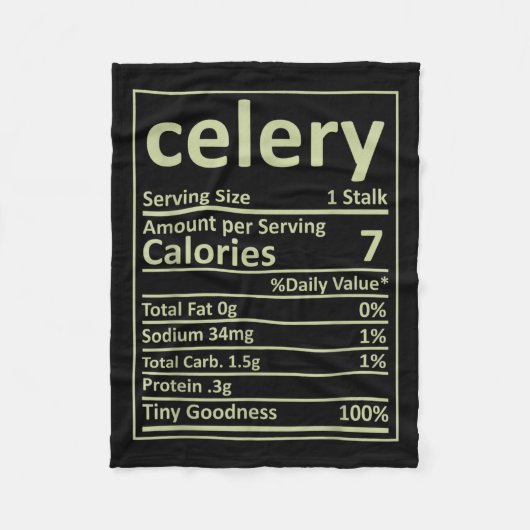 Celery Nutrition Erntedank Kostüme Lebensmittel Fa Fleecedecke (Vorderseite)