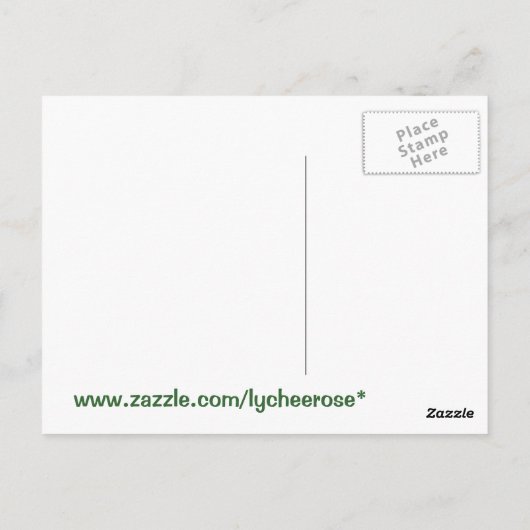 Celery Postcard Postkarte (Rückseite)