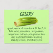Celery Postcard Postkarte (Vorderseite)