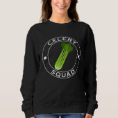 Celery Squad Ironic Saying Team Leek Vegetables Sweatshirt (Vorderseite)